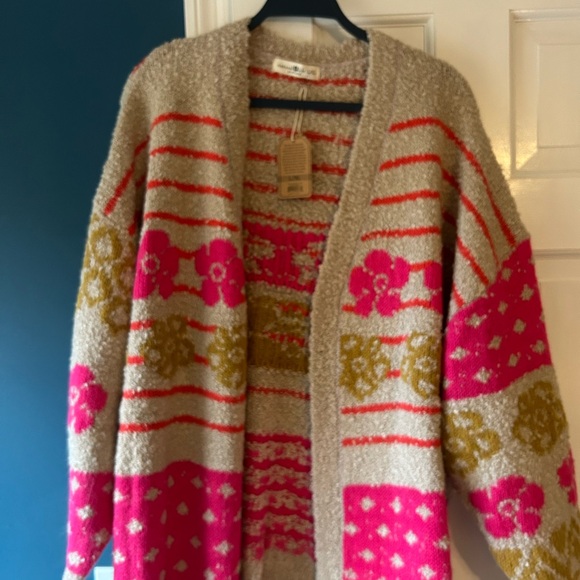 Natural Life Calla Jacquard Cardigan Sweater - Picture 7 of 7